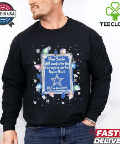 Dear Santa Dallas Cowboys Christmas Lights shirt