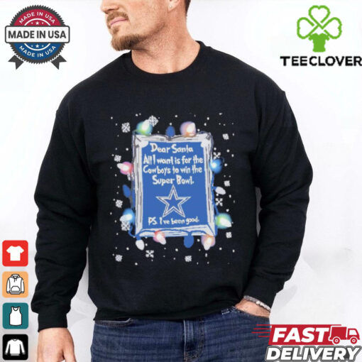 Dear Santa Dallas Cowboys Christmas Lights shirt