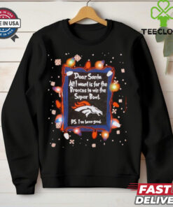 Dear Santa Denver Broncos Christmas Lights shirt