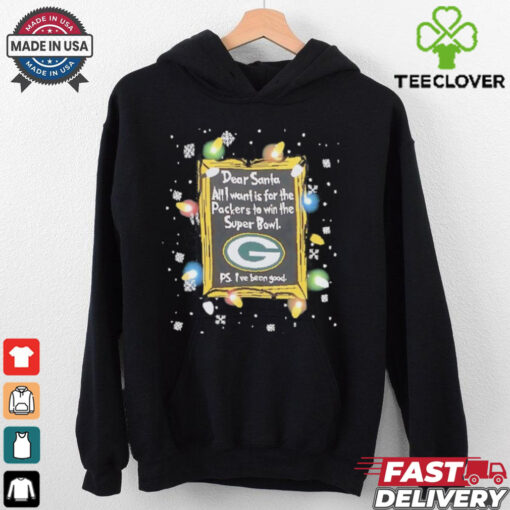 Dear Santa Green Bay Packers Christmas Lights shirt