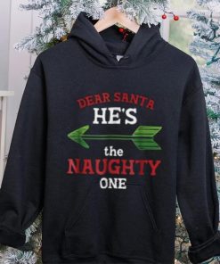 Dear Santa He s the Naughty One Funny Christmas' Men's Shirt