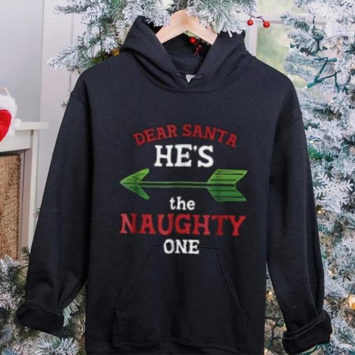 Dear Santa He s the Naughty One Funny Christmas’ Men’s Shirt