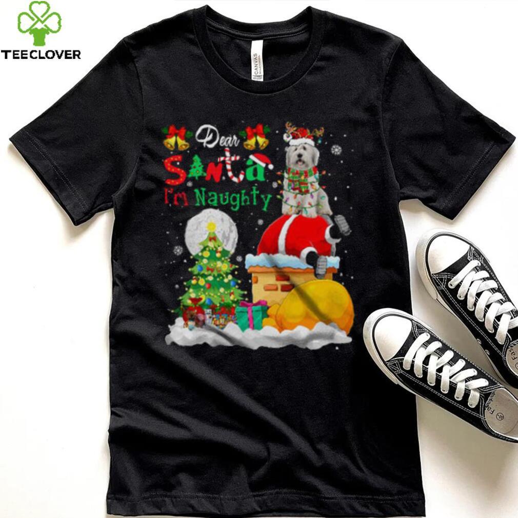 Dear Santa I’m Naughty Funny Christmas Lights Snow Bearded Collie Dog Santa Stuck In Chimney T Shirt Dear Santa I’m Naughty Funny Christmas Lights Snow Bearded Collie Dog Santa Stuck In Chimney T Shirt