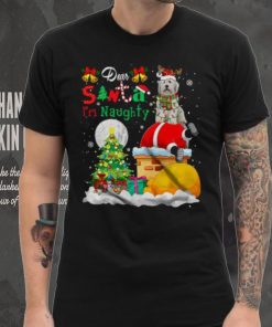 Dear Santa I'm Naughty Funny Christmas Lights Snow Bearded Collie Dog Santa Stuck In Chimney T Shirt 4 Dear Santa I'm Naughty Funny Christmas Lights Snow Bearded Collie Dog Santa Stuck In Chimney T Shirt