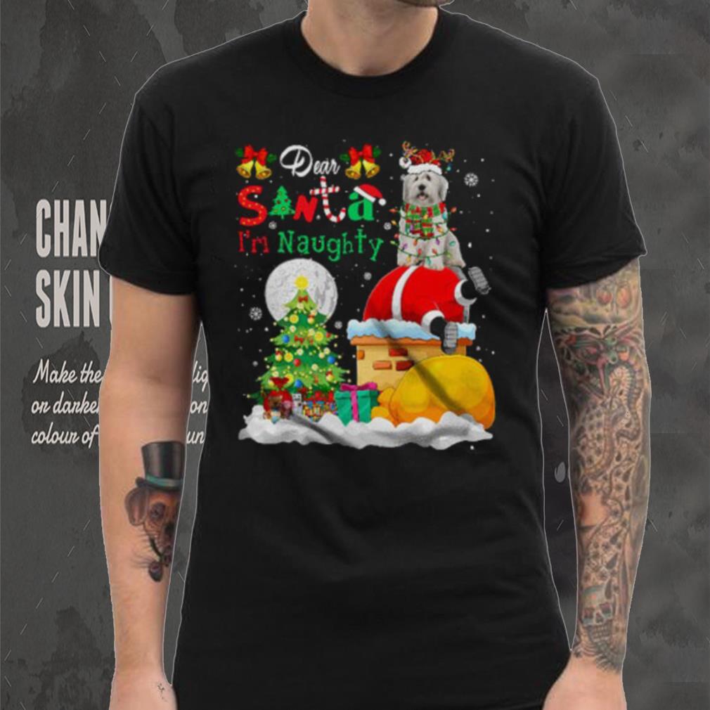 Dear Santa I’m Naughty Funny Christmas Lights Snow Bearded Collie Dog Santa Stuck In Chimney T Shirt Dear Santa I’m Naughty Funny Christmas Lights Snow Bearded Collie Dog Santa Stuck In Chimney T Shirt
