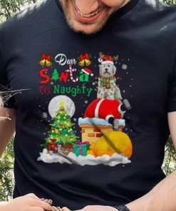 Dear Santa I'm Naughty Funny Christmas Lights Snow Bearded Collie Dog Santa Stuck In Chimney T Shirt 6 Dear Santa I'm Naughty Funny Christmas Lights Snow Bearded Collie Dog Santa Stuck In Chimney T Shirt