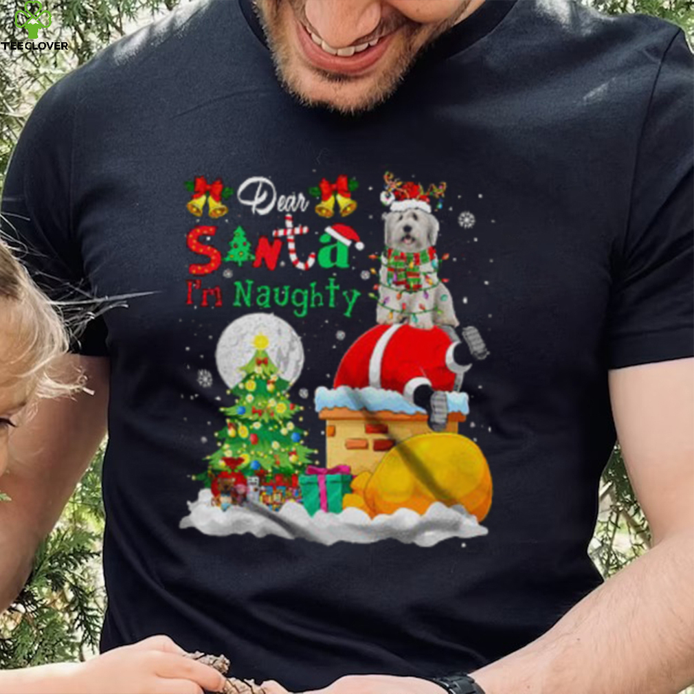 Dear Santa I’m Naughty Funny Christmas Lights Snow Bearded Collie Dog Santa Stuck In Chimney T Shirt Dear Santa I’m Naughty Funny Christmas Lights Snow Bearded Collie Dog Santa Stuck In Chimney T Shirt