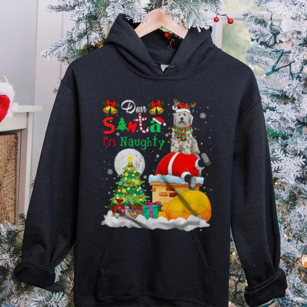 Dear Santa I’m Naughty Funny Christmas Lights Snow Bearded Collie Dog Santa Stuck In Chimney T Shirt Dear Santa I’m Naughty Funny Christmas Lights Snow Bearded Collie Dog Santa Stuck In Chimney T Shirt