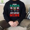 Dear Santa Just Bring Wine Christmas 2022 Shirt