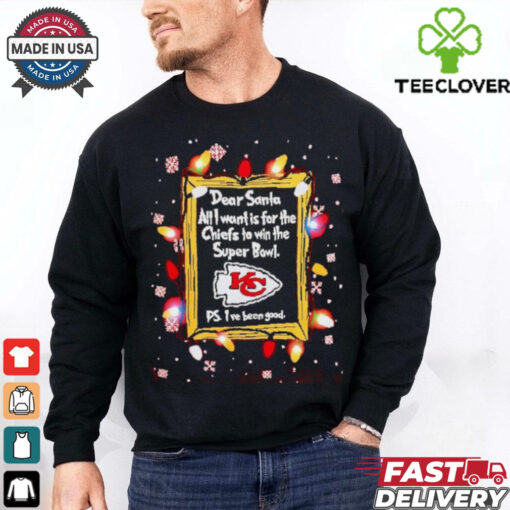 Dear Santa Kansas City Chiefs Christmas Lights shirt