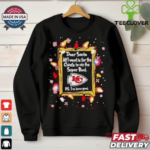 Dear Santa Kansas City Chiefs Christmas Lights shirt