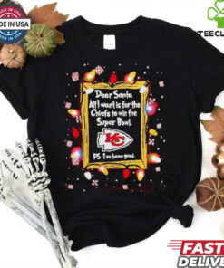 Dear Santa Kansas City Chiefs Christmas Lights shirt