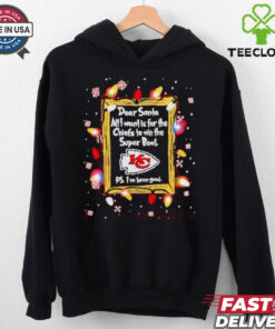 Dear Santa Kansas City Chiefs Christmas Lights shirt