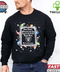 Dear Santa Las Vegas Raiders Christmas Lights shirt