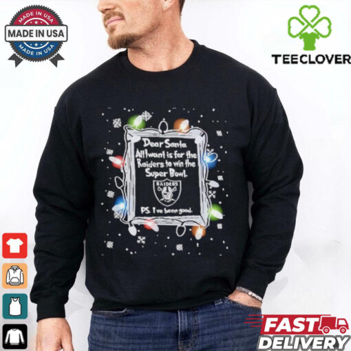 Dear Santa Las Vegas Raiders Christmas Lights shirt