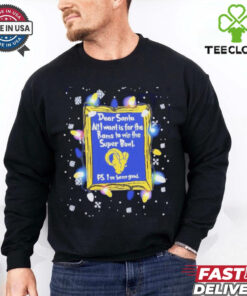 Dear Santa Los Angeles Rams Christmas Lights shirt