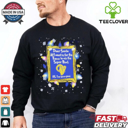 Dear Santa Los Angeles Rams Christmas Lights shirt