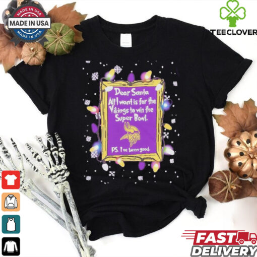 Dear Santa Minnesota Vikings Christmas Lights shirt