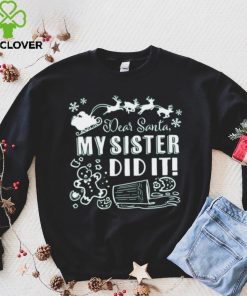 Dear Santa, My Sister Did It Funny Christmas Shirt Baby Bib