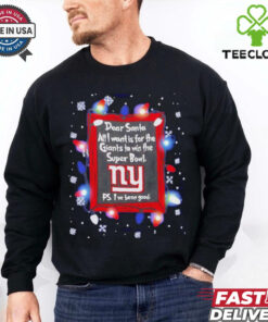 Dear Santa New York Giants Christmas Lights shirt