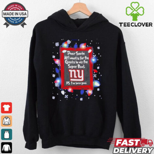 Dear Santa New York Giants Christmas Lights shirt