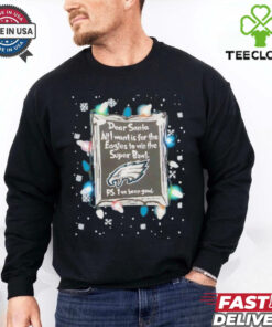 Dear Santa Philadelphia Eagles Christmas Lights shirt