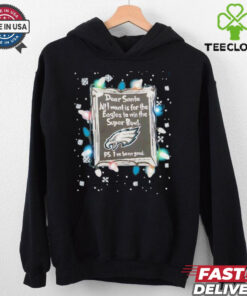 Dear Santa Philadelphia Eagles Christmas Lights shirt