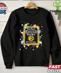 Dear Santa Pittsburgh Steelers Christmas Lights shirt