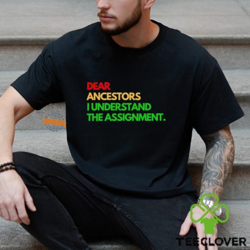 Dear ancestors I understand the assignment hoodie, sweater, longsleeve, shirt v-neck, t-shirt