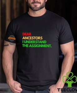 Dear ancestors I understand the assignment hoodie, sweater, longsleeve, shirt v-neck, t-shirt