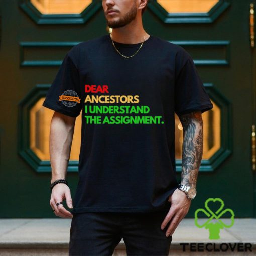 Dear ancestors I understand the assignment hoodie, sweater, longsleeve, shirt v-neck, t-shirt