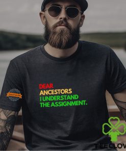 Dear ancestors I understand the assignment hoodie, sweater, longsleeve, shirt v-neck, t-shirt