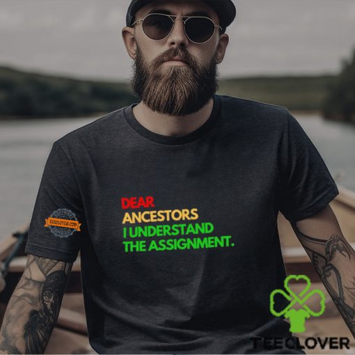 Dear ancestors I understand the assignment hoodie, sweater, longsleeve, shirt v-neck, t-shirt