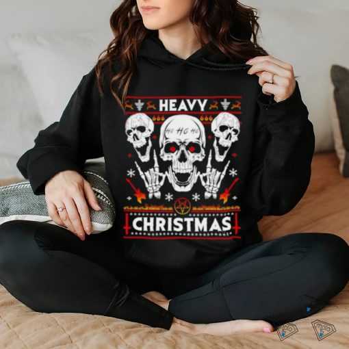Death Black Metal Rocker Horns Christmas Shirt