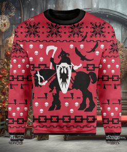Death Dealer Knitting Pattern Ugly Christmas Holiday Sweater