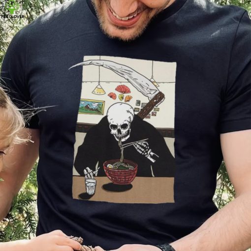 Death Eating Ramen T Shirt By Carla Beltra