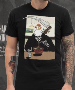 Death Eating Ramen T Shirt By Carla Beltra