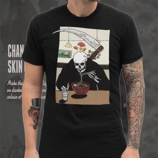 Death Eating Ramen T Shirt By Carla Beltra