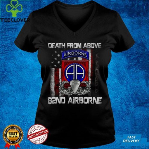 Death From Above 82nd Airborne Division Paratrooper Flag Sweatshirt