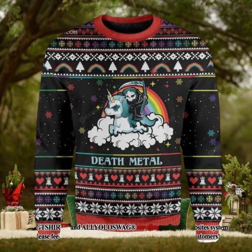 Death Metal Woolen Christmas Ugly Sweater