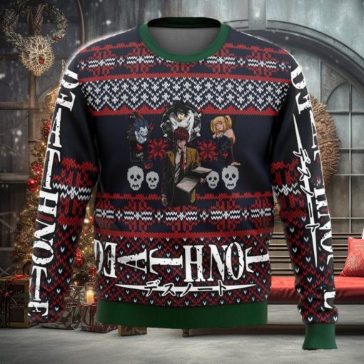 Death Note Characters Alt Ugly Christmas Sweater Funny Gift For Men And Women Fans