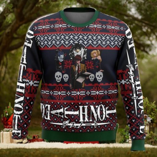 Death Note Characters Alt Ugly Christmas Sweater Funny Gift For Men And Women Fans