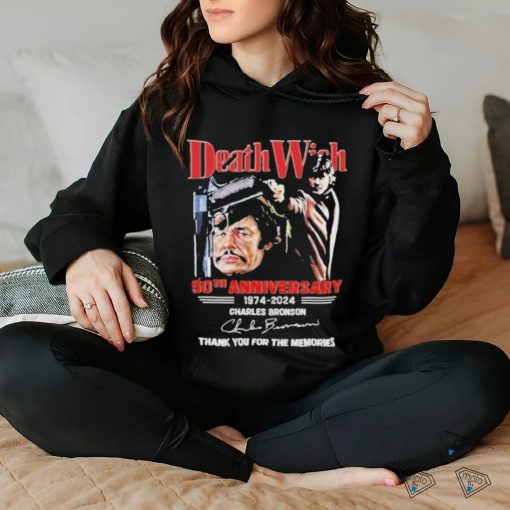 Death Wish 50th Anniversary 1974 2024 Charles Bronson Thank You For The Memories T Shirt