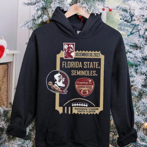 December 30,2023 Florida State Seminoles Capital One Orange Bowl Shirt