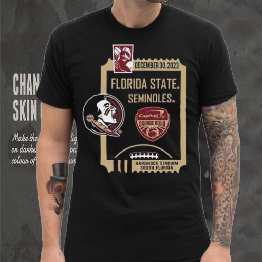 December 30,2023 Florida State Seminoles Capital One Orange Bowl Shirt