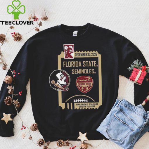December 30,2023 Florida State Seminoles Capital One Orange Bowl Shirt