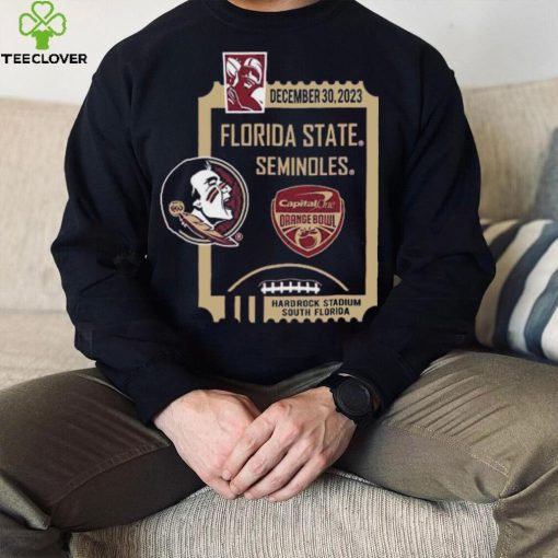 December 30,2023 Florida State Seminoles Capital One Orange Bowl Shirt