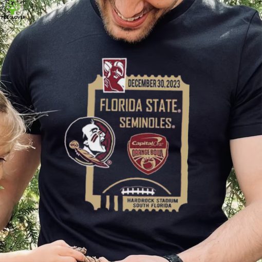 December 30,2023 Florida State Seminoles Capital One Orange Bowl Shirt
