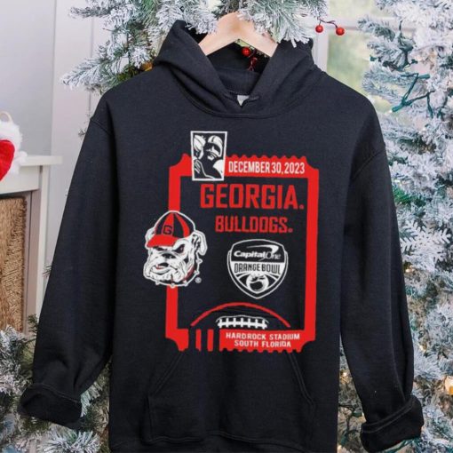 December 30,2023 Georgia Bulldogs Capital One Orange Bowl Shirt