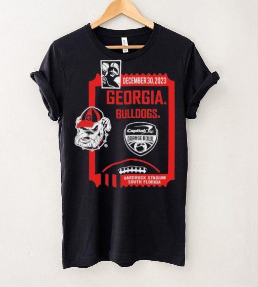 December 30,2023 Georgia Bulldogs Capital One Orange Bowl Shirt